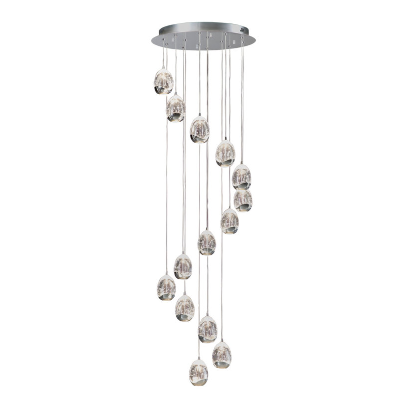Neher 14 - Light Chrome LED Cluster Pendant