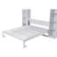 Murphy Bed Wall Bed with Shelves and LED Lights-2022437406