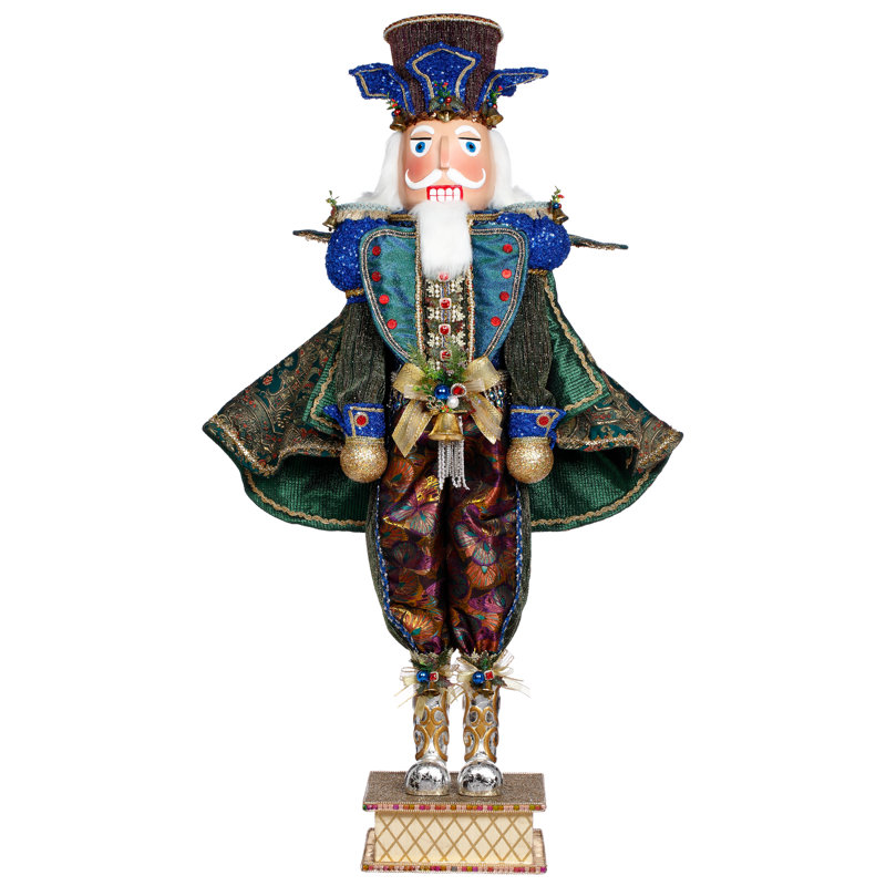 Peacock Nutcracker, Large - 49.5 Inches