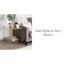 Table de bout en verre Lenzee