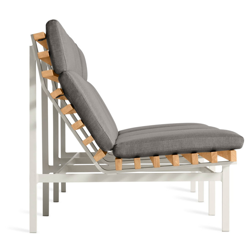 Perch Outdoor 3 - Seat Patio Sofa, White, Toohey Charcoal