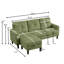 Canapé en L 79,14 po avec poches de rangement et repose-pieds réversible-508562042