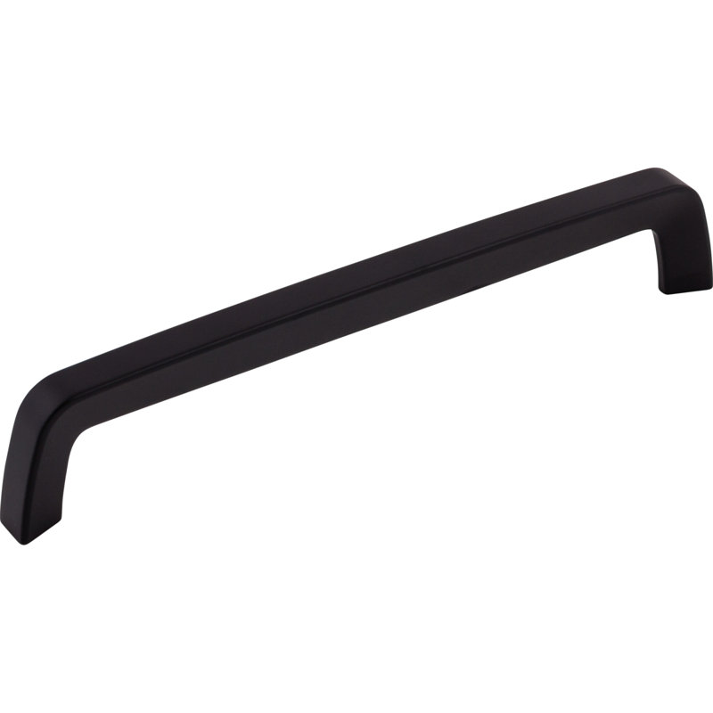 Tapered Bar Pull, Flat Black, 7 9/16" Center to Center