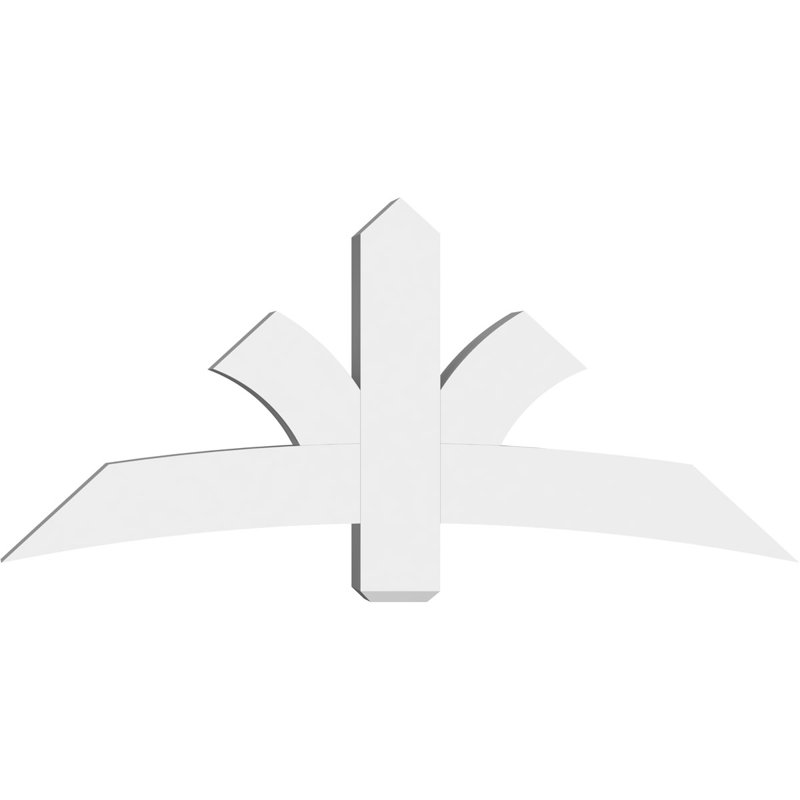 Support pour pignon Davenport, H 27,5 po x l 60 po (pas: 11/12), P 6 po x F 6 po, PVC