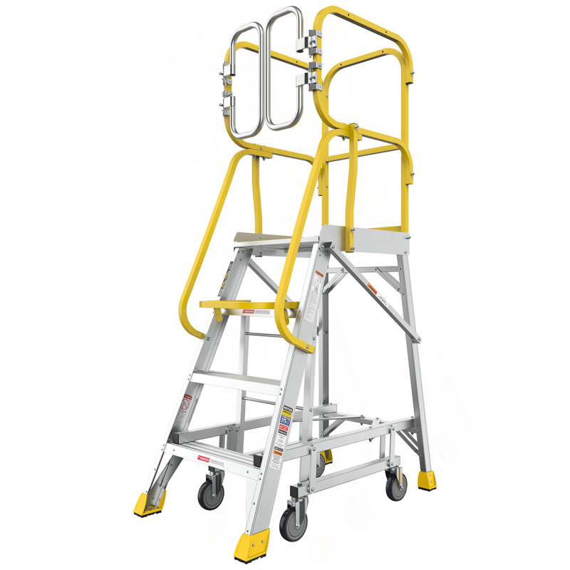 Aluminum Rolling Platform Ladder