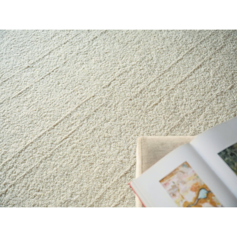 Kokomo Flatweave Wool Area Rug in Silver, Rectangle 14' x 18'