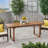Prunty Rectangular Acacia Extendable Outdoor Dining Table , 62.25'' in. W 34'' in. D-1820077346