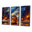 «Solal - City Buildings», ensemble de reproductions d'art mural-107193035-107193039