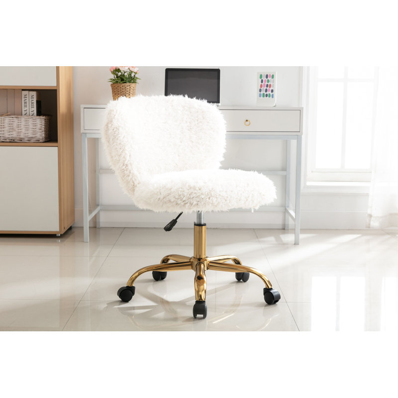 Polyester Blend Task Chair, White