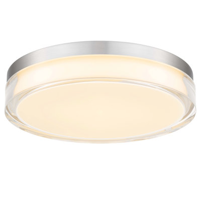Plafonnier encastré à DEL intégré de 12 pouces, énergie avec 1800 lumens à 24 W, 3 températures de couleur sélectionnables 3000 K / 4000 K / 5000 K, intensité variable, diffuseur en acrylique, installation simple, pour les espaces intérieurs secs ou humides
