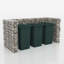 Cowling Triple Bin Store
