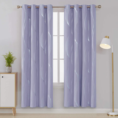 Prewett Super Soft Eyelet Room Darkening Thermal Curtains