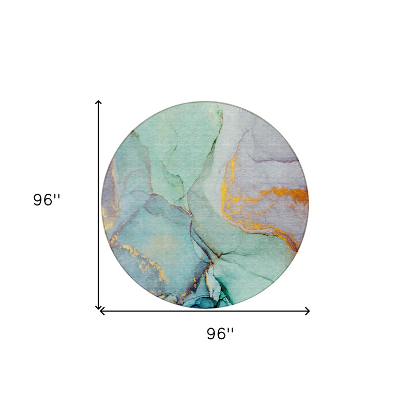 Tapis extérieur rond 8 pi