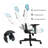 Inbox Zero Adjustable Ergonomic Swiveling PC & Racing Game Chair-659552245