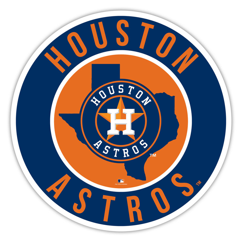 Houston Astros Bright Line - 16 po avec cercle