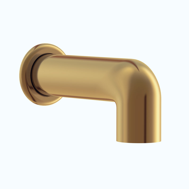 Parma Wall Mounted Tub Spout, Brushed Bronze