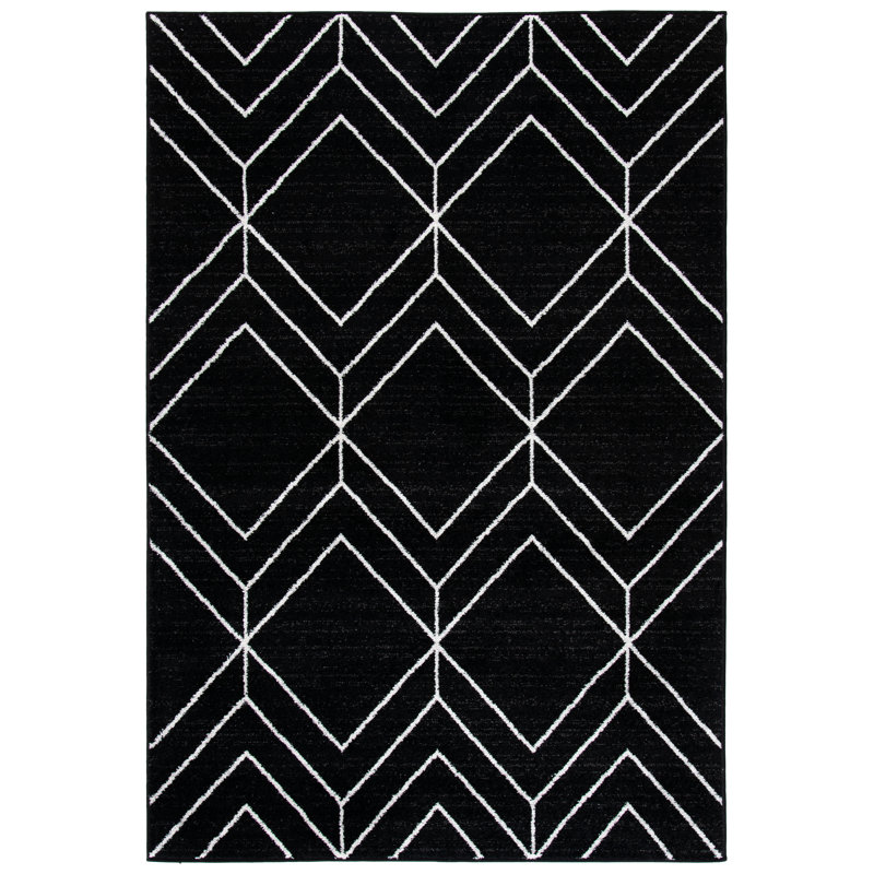 Trocadero Geometric Hand Woven Area Rug, Rectangle 183 x 274cm