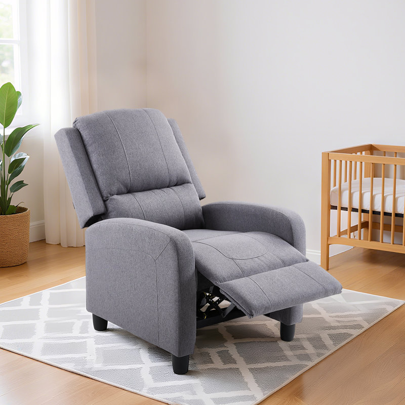 Single Recliners Recliner Armchair Reclining Chair, Grey