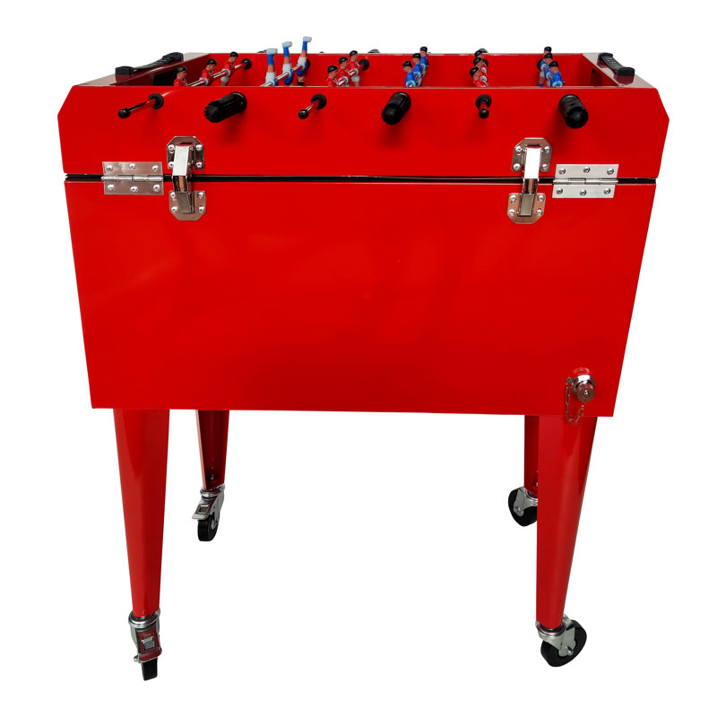 AXI 65L Serving Station / Cart Cooler with wheels in Red