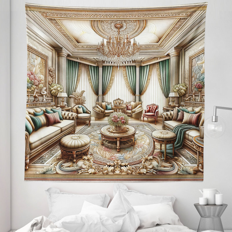Tapisserie en microfibre, H 88 po x l 88 po