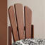 Chaise d'appoint à dossier brun uni (ensemble de 2)