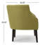 Fauteuil club avec siège rembourré et capitonné, siège élégant