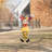 36"H S/2 Fall Metal Scarecrow Yard Stake