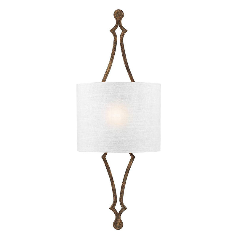 Sayles Flush Mounted Sconce, Antique Gold
