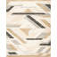 Tapis turc moderne à motif géométrique tissé à la machine en noir / beige / gris-961746311