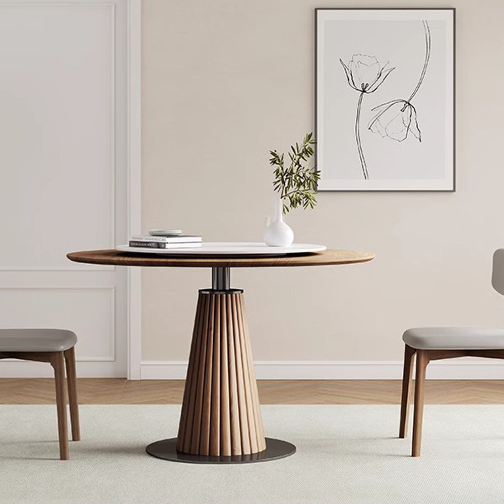 Orren Ellis Modern Minimalist Large Round Dining Table - Wayfair Canada