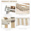 Auvent 12 pi x 10 pi pour patio - tissu 280G / M, eau, manivelle manuelle, structure en aluminium, balcon, terrasse rétractable