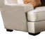 Causeuse Adow, 3 coussins décoratifs, 75 po, caramel sable