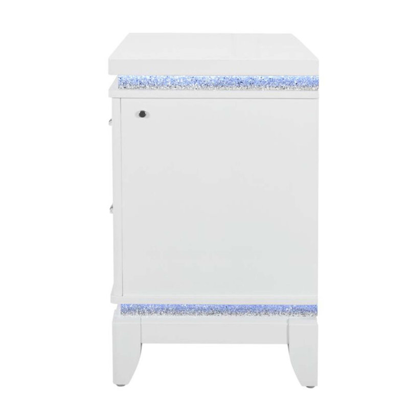 Table de chevet blanche ADALID