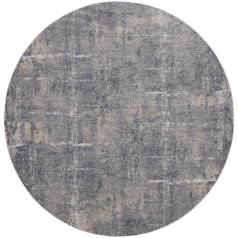 Abstract Indoor Rug, Round 7'10"