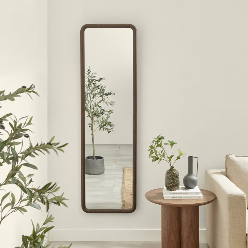 Betheny Solid Wood Rectangle Mirror, 170 cm H x 50 cm W