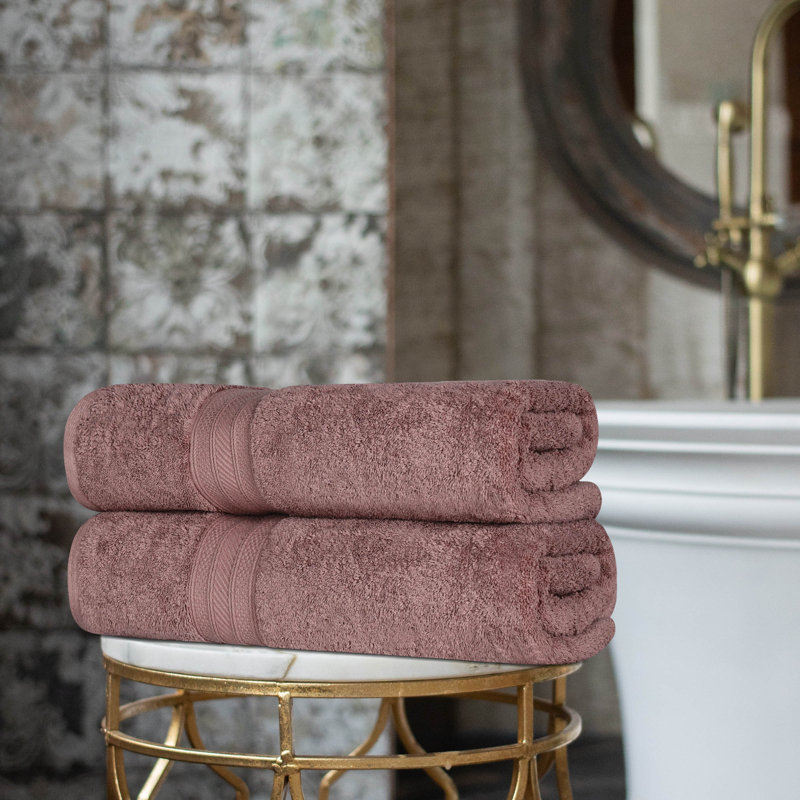Drap de bain en coton peigné Glenlee, Grape Shake