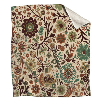 Couvertures à motif floral rétro