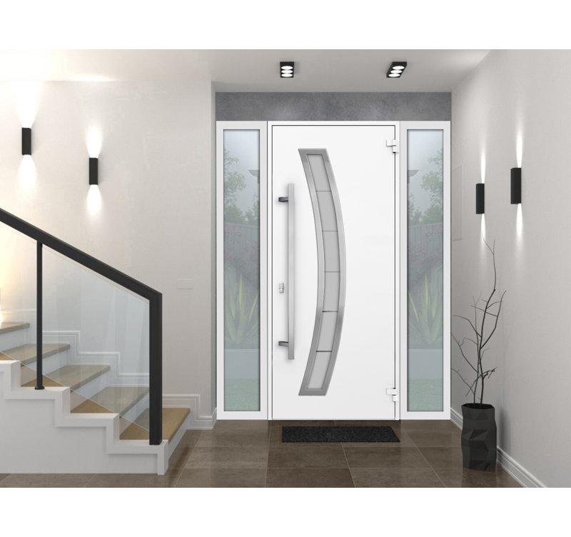 Deux 80 po, H 80 po x l 64 po x P 3,25 po, Blanc, S'ouvre à gauche vers l'intérieur