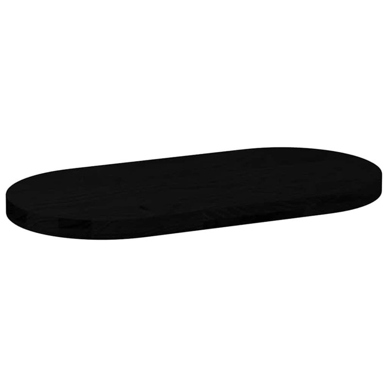 Arjet Solid Wood Table Top, 4cm H x 80cm W x 40cm D, Dark Brown