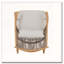 Chaise berçante d'extérieur en rotin PE