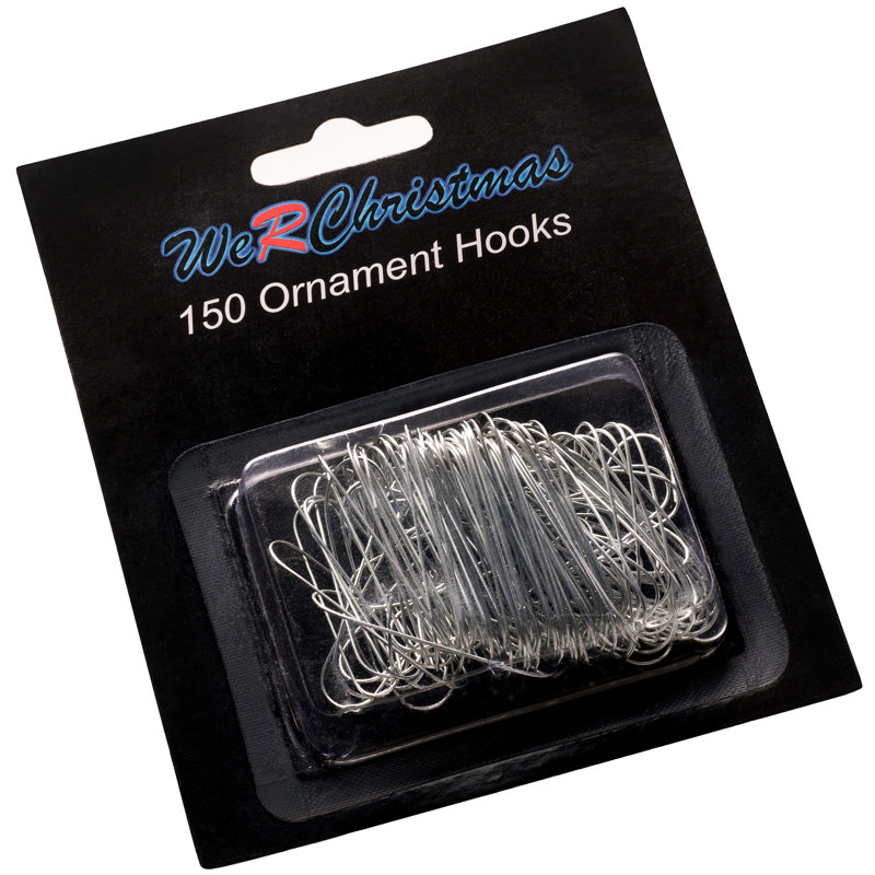 Bauble Hooks 12cm Metal Ornament Accessory, Silver
