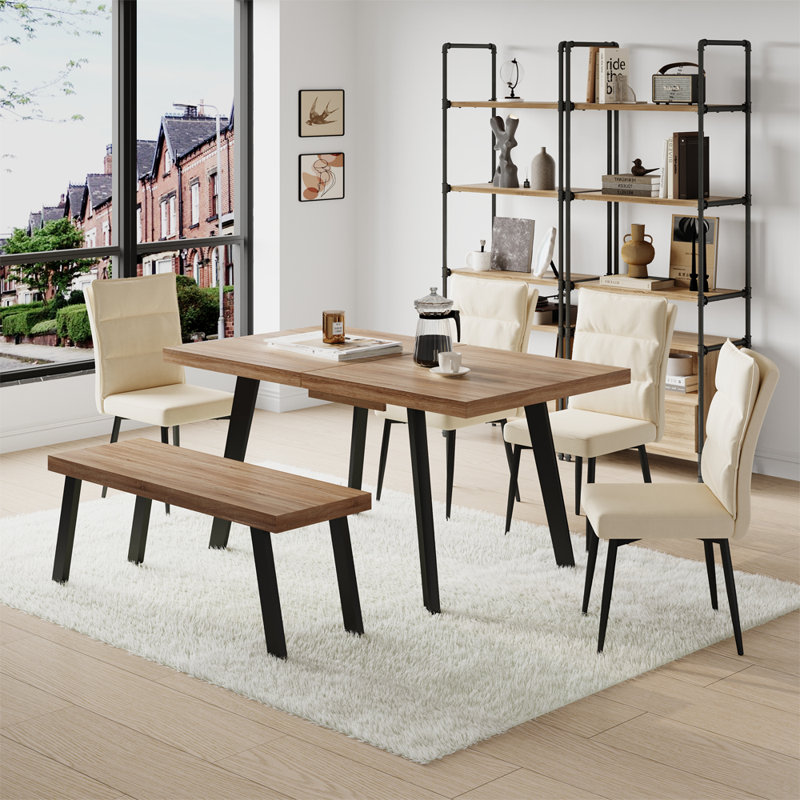 6 - Person Dining Set, Beige