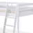 Alaterre Furniture Wood Twin Loft Bed with Ladder, White-1867181901