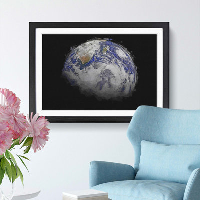 A Sky View of Earth in Abstract - Picture Frame Graphic Art Print