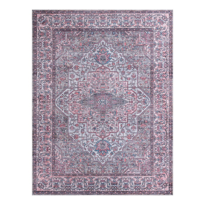 Guyer Chenille Oriental Indoor Rug, Rectangle 9'2" x 12'