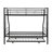 Modern Style Twin Over Full Bunk Bed With Trundle - Metal, Space Saving, Easy Assembly, No Box Spring Needed In Metal Save Space, To Assemble, Needed, Contemporary Design