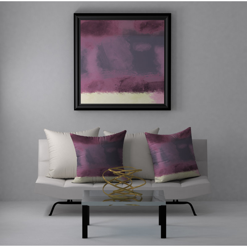 Abstract Throw Pillow, 18" x 18"