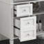 Meuble-lavabo moderne de 30 po avec lavabo simple, lavabo à fixation supérieure et armoire de rangement avec 2 tiroirs et 1 tiroir coulissant.