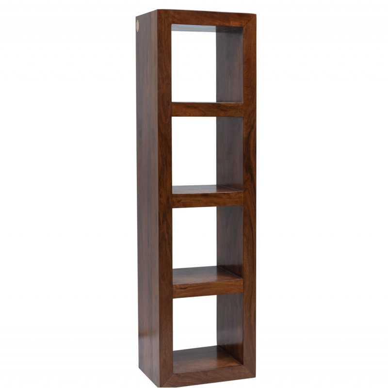 Oxford 174cm H x 48cm W Solid Wood Standard Bookcase, Nougat