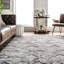 Tapis abstrait gris clair Russo-1698205251